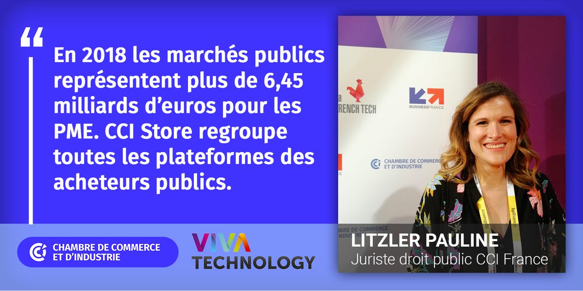 ccifrance's tweet photo. Les marchés publics sont une opportunités pour les #PME et #entreprises innovante ! @CCIstore , la marketplace d'e-services du réseau des #CCI, vous aide à trouver les acheteurs publics. @VivaTech #VivaTech #startups 👉 https://t.co/YUFp5UqPKJ #territoires @ccifrance https://t.co/BL9NkHAd8J
