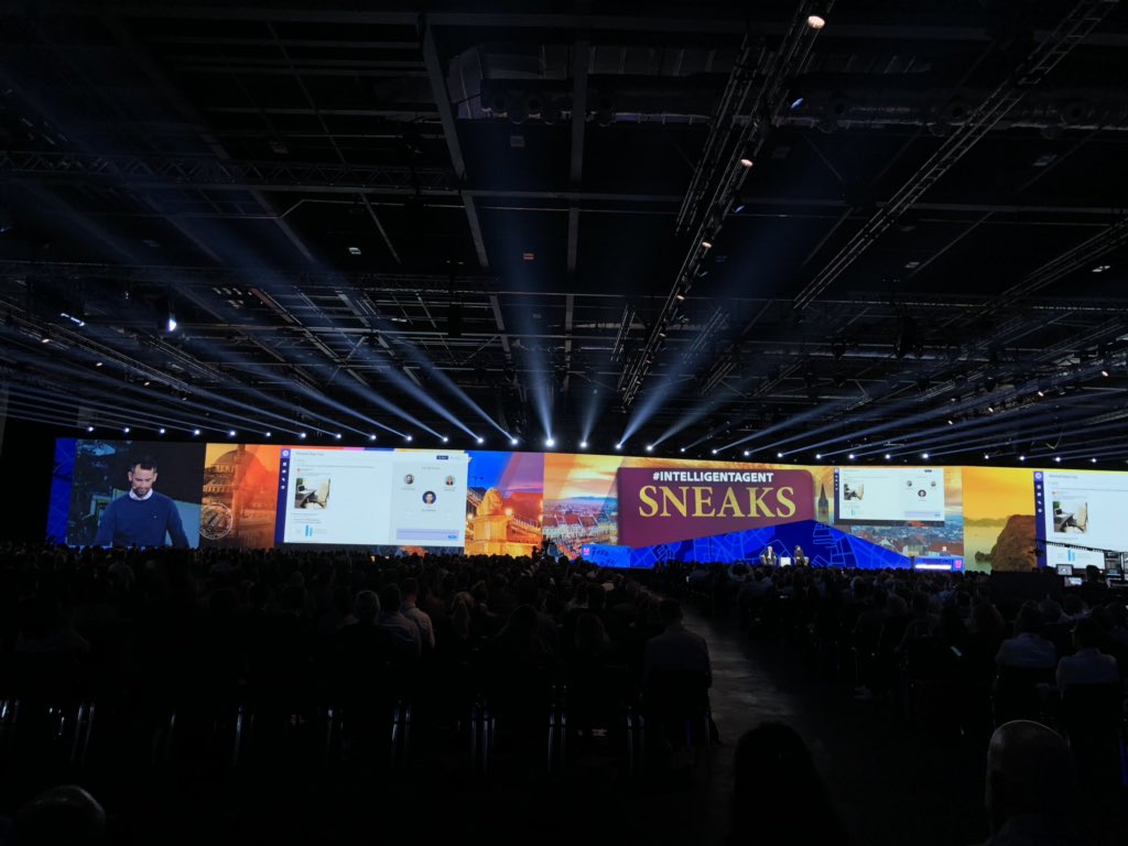 t_kohlberg's tweet photo. The funniest sneak so far with @julianstank &amp; @jackwhitehall #intelligentagent #AdobeSummit https://t.co/bhfVB1ngr7