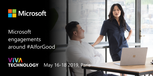 Microsoft experiences Business (@experiencesbiz) on Twitter photo Rendez-vous à 12h00 sur le stand G30 du Hall 1 pour le talk de <a href="/shelleymckin/">Shelley McKinley</a>
#AiforGood #Vivatech #MicrosoftAI Rendez-vous à 12h00 sur le stand G30 du Hall 1 pour le talk de <a href="/shelleymckin/">Shelley McKinley</a>
#AiforGood #Vivatech #MicrosoftAI