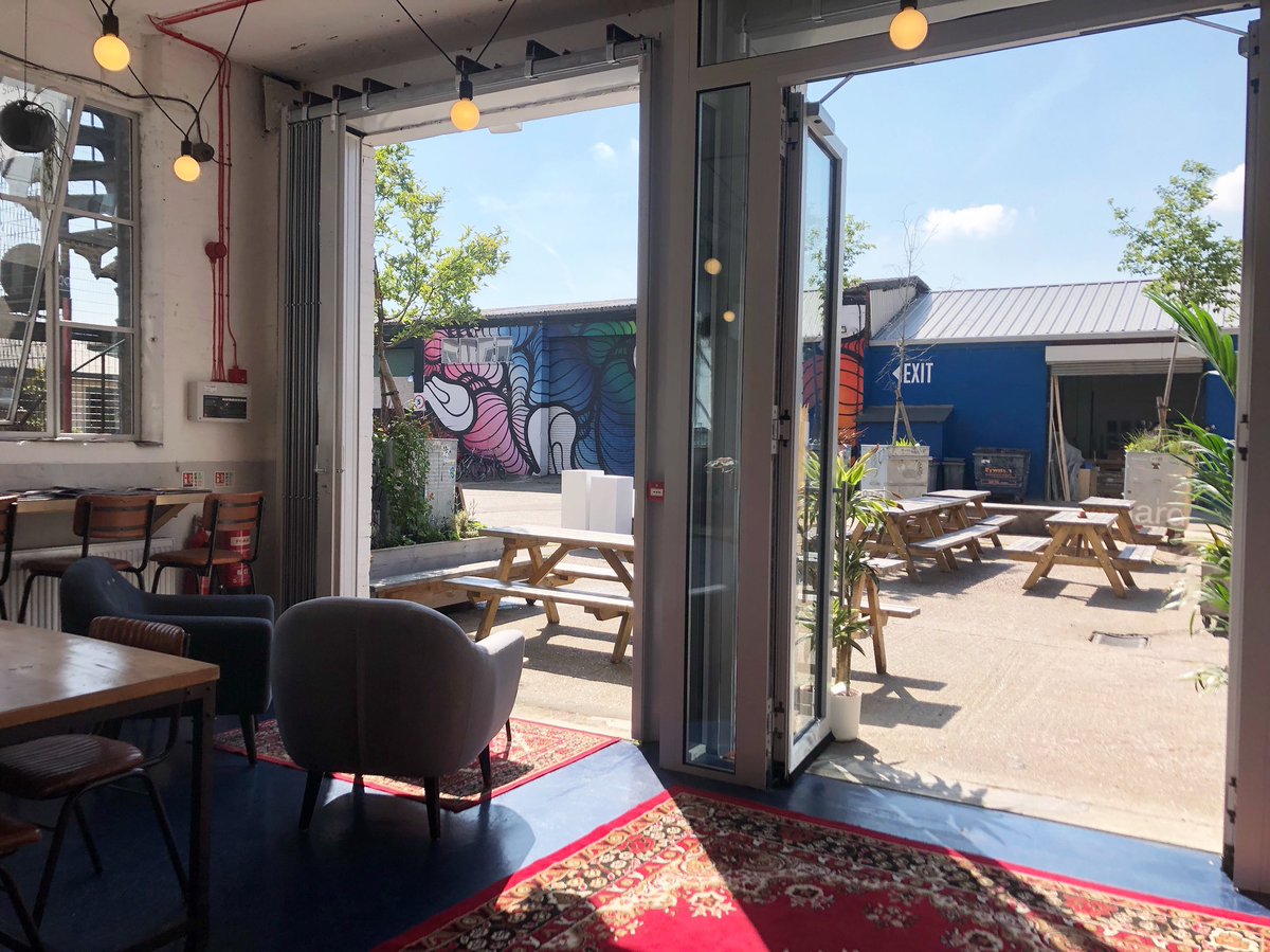 The shutters are open and the sun is shining, come and grab an ice coffee and relax in the sunshine ☀️ #copelandsocial