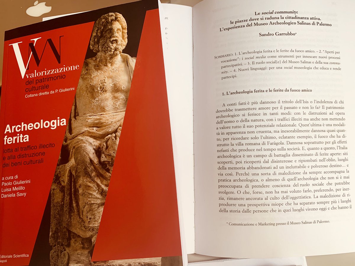SandroGarrubbo's tweet photo. A proposito di #museitaliani e #socialmedia
📍Oggi ore 17.30 #MuseoSalinas presentiamo atti Seminario Internazionale "#Archeologia ferita”📕
🙏Ringrazio #PaoloGiulierini e #DanielaSavy x avermi coinvolto in questo rigoroso progetto scientifico pluridisciplinare #smm #palermo https://t.co/nGRdY6ZD0r