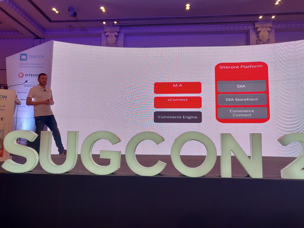 mannitweet's tweet photo. @RobEarlam presenting sitecore ecommerce #sugcon2019india #contentbloom #Sitecore #Rob https://t.co/ReMkjCQVhR