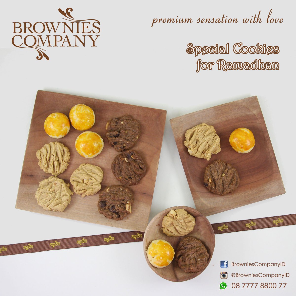 Kue-kue kering identik dengan Kue Lebaran
SETUJU ya? 😊😍

Kami <a href="/BrowniesCompany/">Brownies Company ID</a> juga ada loh berbagai macam Cookies Premium, Nastar, Nastar Keju, Kastengel, Sagu Keju, dll

Ini ada beberapa contoh foto Cookies Gandum, Cassava #glutenfree dan #Nastar 😍😍😍

#Bukber #MalesBukber
