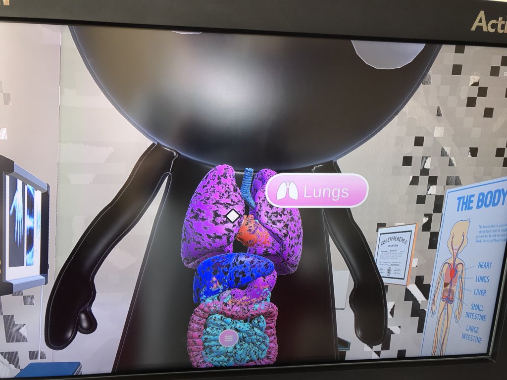 AnnUsherTech's tweet photo. @DigiLearnScot @PrometheanUKI We had great fun learning about our body using the #MergeCube on our #PrometheanPanel with #ActivConnect #LoveTech https://t.co/si2N8kPnrB