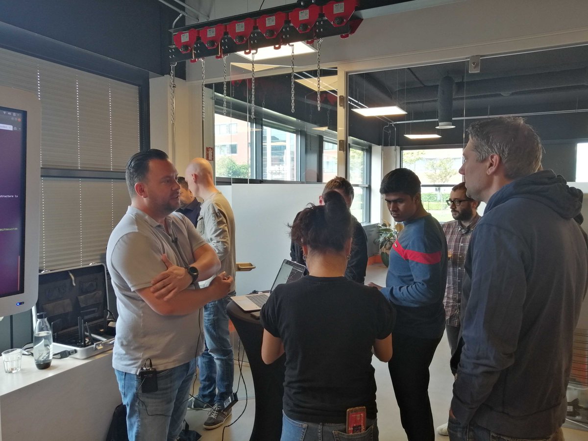 WeAreAzerion's tweet photo. Some of us saw @Wouter4811 at Azerion Summit 2019 last month – today, he stopped by our HQ to educate the rest of our #team about the best ways of securely working in the #online landscape. #AzerionConnect #ITSecurity https://t.co/DSI3pmASgQ