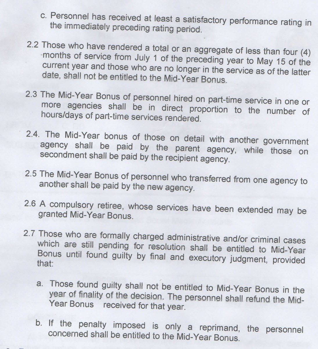 PNPFSHq's tweet image. Announcement re Mid-Year Bonus (MYB) 2019