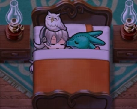 Is currently asleep.