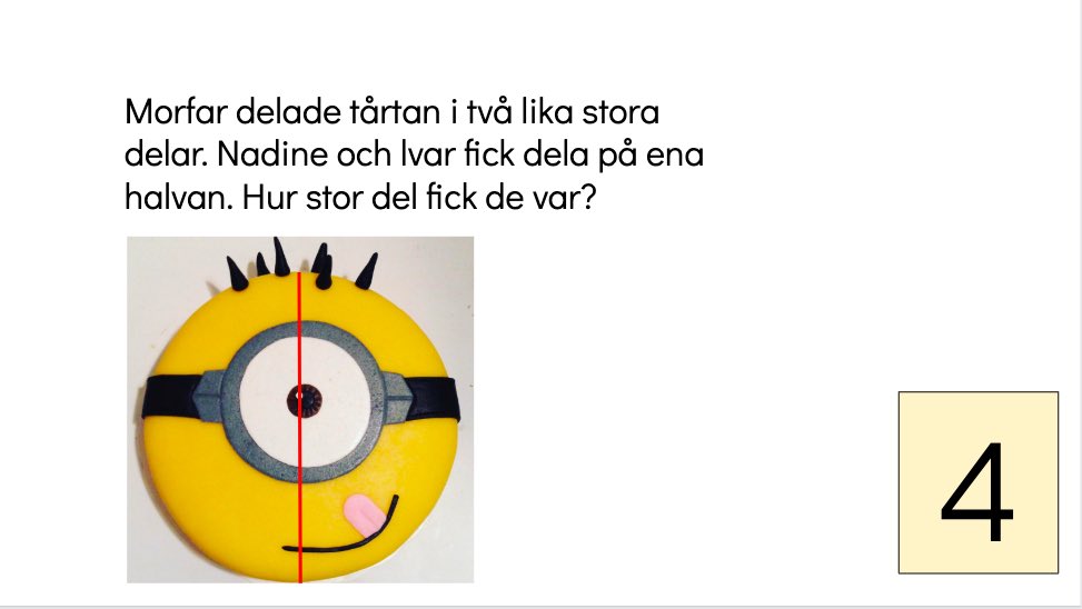 2B arbetar med tal i bråkform.
