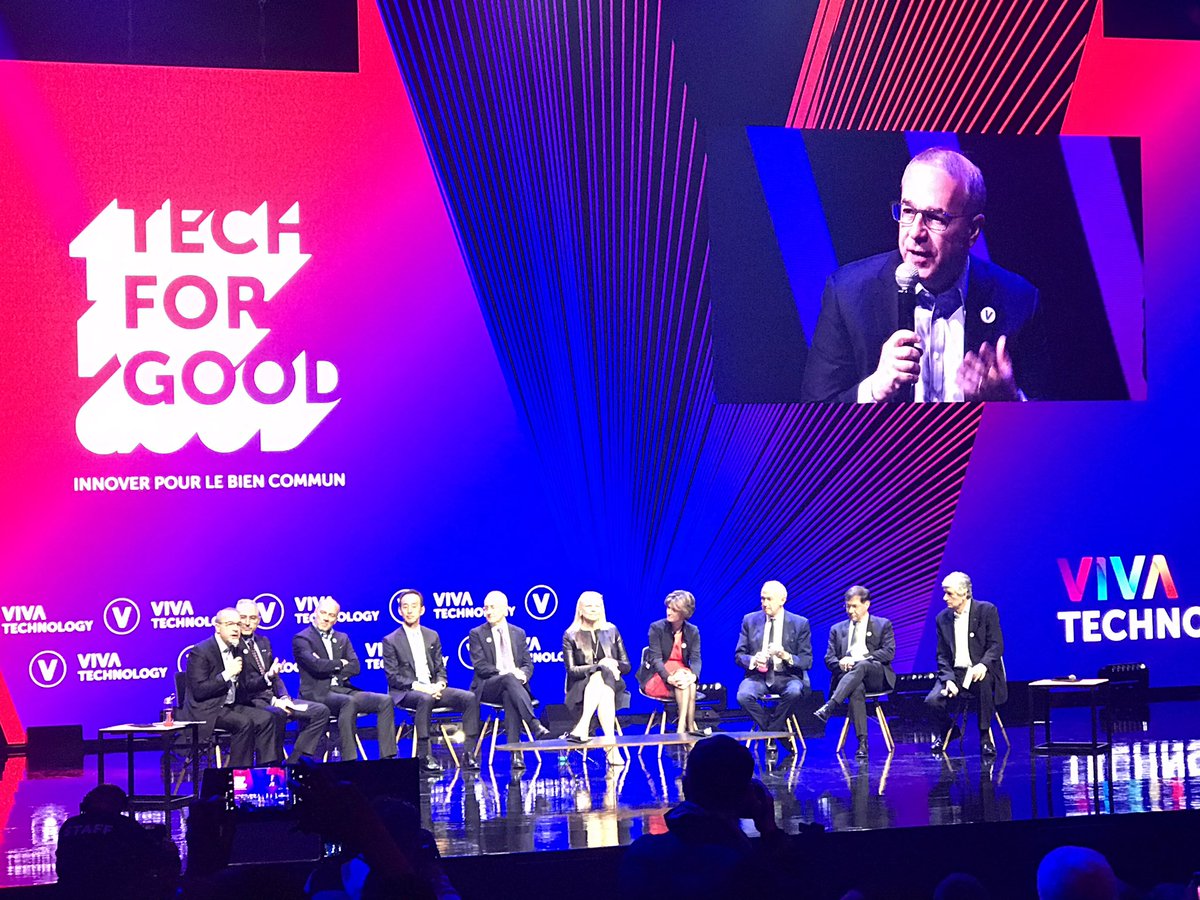 #VivaTech #TechForGood 2019 Tech for Good Summit - Co-chair Findings &amp; Roundtable «La technologie est capable de bcp de choses mais ce sont les hommes et femmes qui innovent. Aujourd’hui le challenge est d’attirer, retenir et former les nouveaux talents...»#Tech4Good @ahussherr