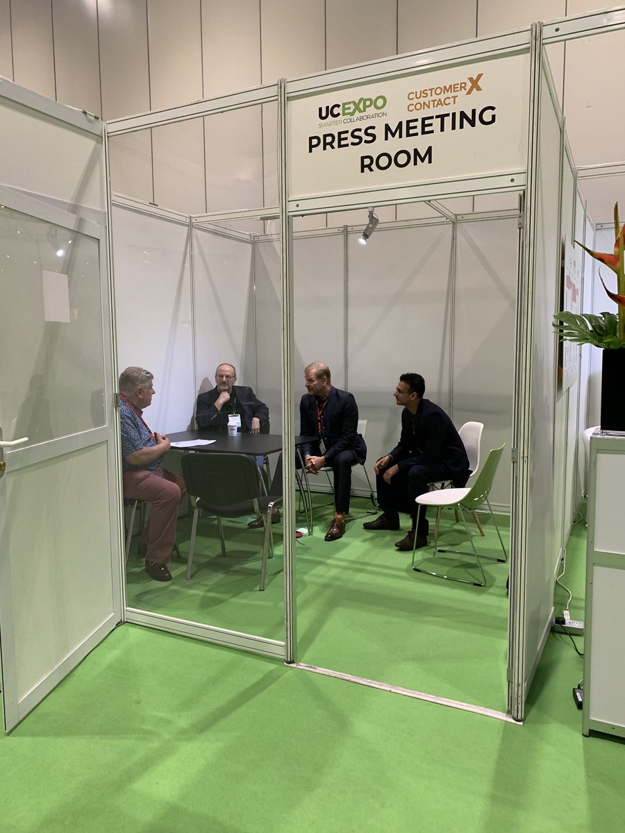First meeting of the day. 

Bryan is meeting with the <a href="/PGi/">PGi</a> team.

#UCExpo #pressroom
