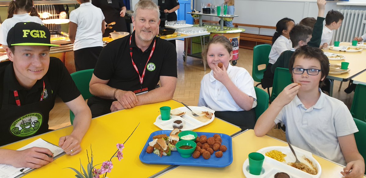 CityserveP's tweet photo. Very successful product tasting by Little Green Devils at Princethorpe School @PrincethorpeJun @LoveCityserve #allaboutthekids https://t.co/fxMjmWBr1a