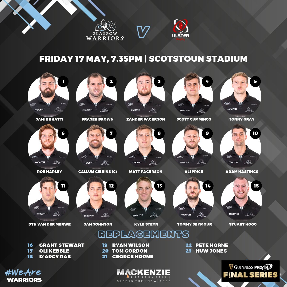 Glasgow Warriors tweet media