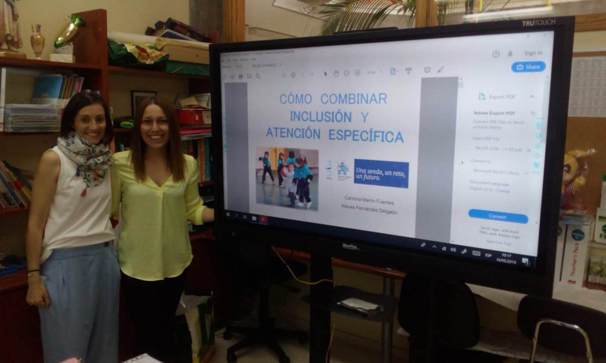 CryptoDomAlts's tweet photo. Nieves Fernández y Carolina Martín, profesoras tutor del C.C.E.E. El Alba, ha impartido esta mañana el taller "Cómo combinar inclusión y atención específica" comenzando con las actividades de #CongresoAutismoBurgos35

¡Nos vemos esta tarde en Cultural Cordón! https://t.co/V2v2Rxvlm8
