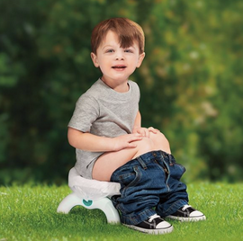 Potty emergency? Be prepared at home or on the go with the 2-in-1 Go Potty