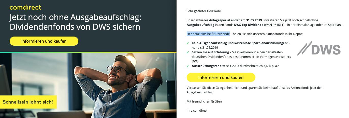 Christian W Rohl Nein Liebe Comdirect Der Neue Zins Heisst Nicht Dividende Zins Ist Zins Dividende Ist Dividende Und Wer So Viel Fur Finanzbildung Und Aufklarung Zu Aktien Tut