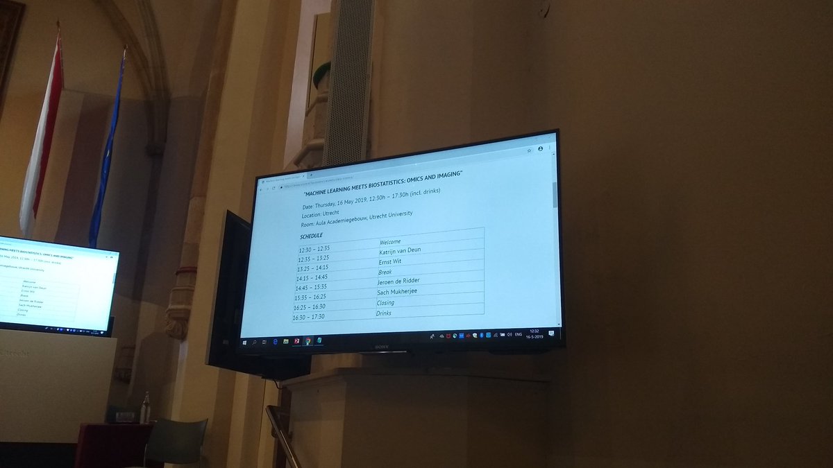 Opening of an interesting afternoon when #MLmeetsBiostats