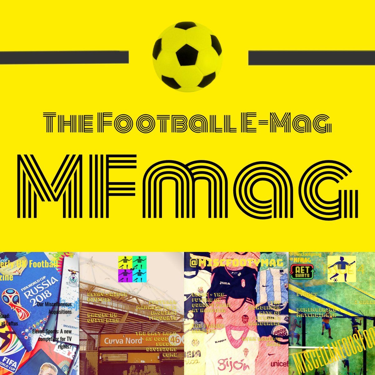 FUTBOLISTAmag's tweet photo. MiscellaneousFooty E-Magazine. 

New look. New us. 💛🖤

#NewProfilePic #MFmag #Football https://t.co/D4V0cHxBkt