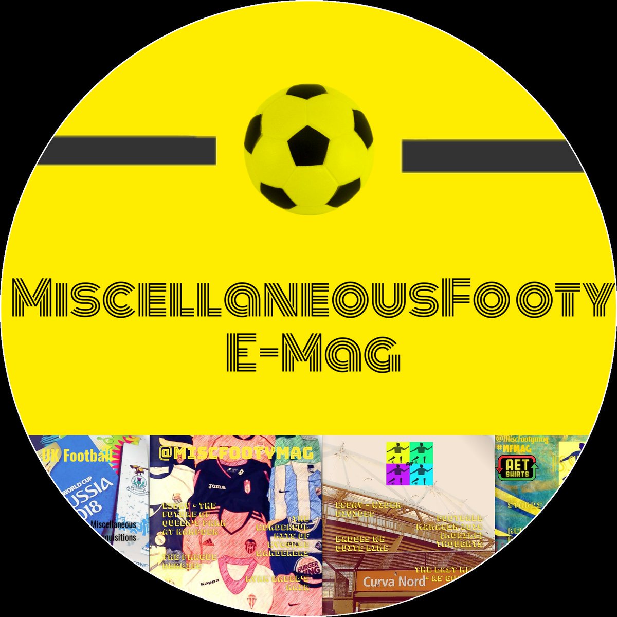 FUTBOLISTAmag's tweet photo. MiscellaneousFooty E-Magazine. 

New look. New us. 💛🖤

#NewProfilePic #MFmag #Football https://t.co/D4V0cHxBkt