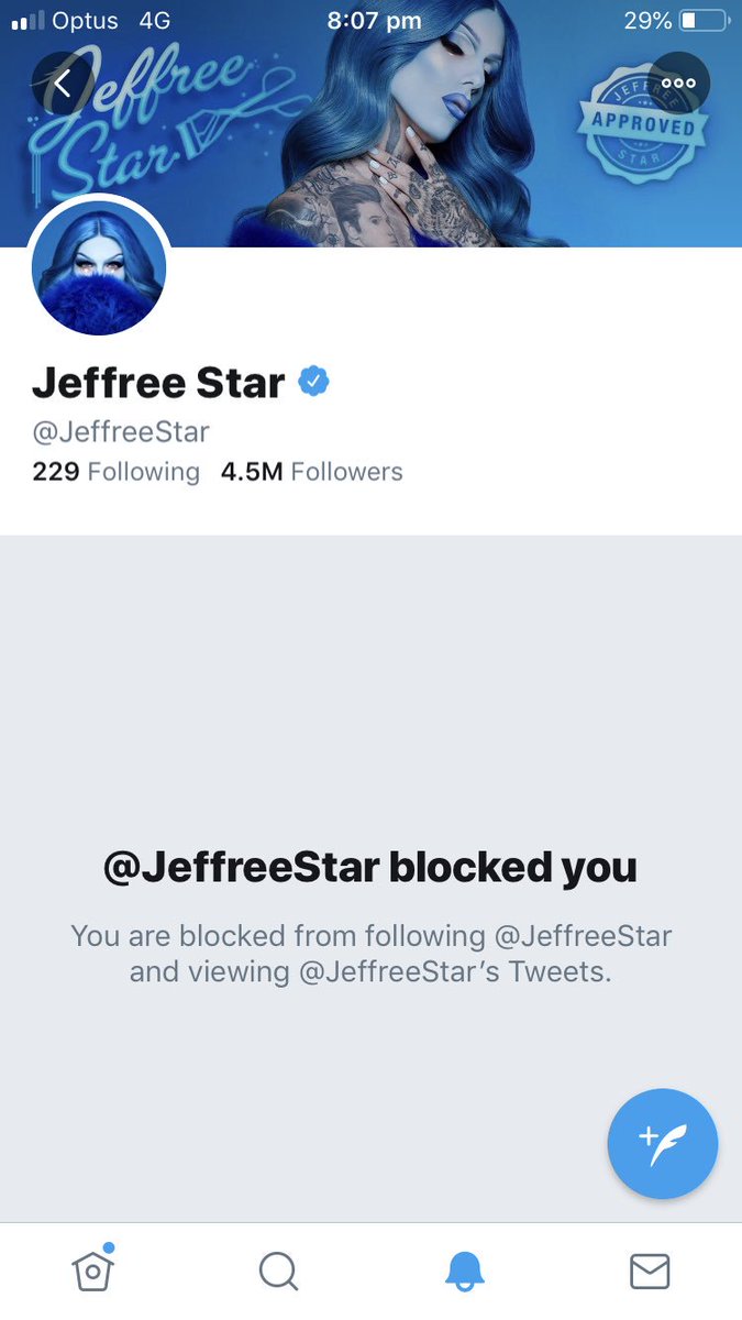 Looks like  @JeffreeStar is mad at the truth coming out about his past actions. You can block me all you want but I will never stop raising awareness for the horrible things you’ve done.  #JEFFREESTARISOVERPARTY  #jeffreestar  #cancelled  #JeffreeStarCosmetics