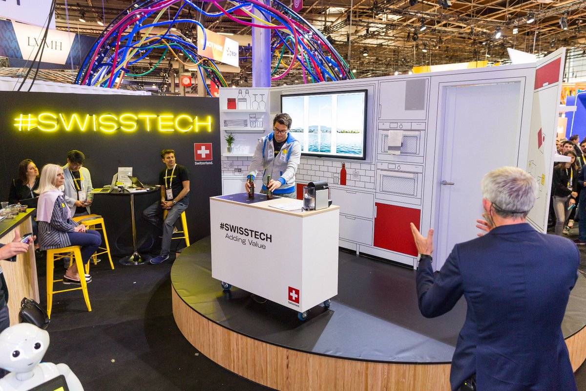 Ambassade de Suisse en France (@ambsuisseparis) on Twitter photo Sur la scène à <a href="/VivaTech/">Viva Technology</a> les #startups 🇨🇭 en démonstration, avec <a href="/AvaWomen/">Ava</a> <a href="/AvatarionTech/">Avatarion Technology</a> <a href="/becare_SA/">be.care</a> <a href="/codecheck_info/">Codecheck</a> <a href="/DomoSafety/">DomoSafety</a> <a href="/elitebeds/">Elite Beds</a> <a href="/GaitUp/">Gait Up</a> <a href="/ThreemaApp/">Threema</a> <a href="/WecanGroupSwiss/">Wecan</a> <a href="/WECHEERIO/">WECHEER.IO</a> <a href="/unifr/">Uni Fribourg</a>
🏃♀️ 🍽 🛌 🧀🍷 🧘♀️ 🤖 🤰 🇨🇭
#SwissTech #Vivatech Sur la scène à <a href="/VivaTech/">Viva Technology</a> les #startups 🇨🇭 en démonstration, avec <a href="/AvaWomen/">Ava</a> <a href="/AvatarionTech/">Avatarion Technology</a> <a href="/becare_SA/">be.care</a> <a href="/codecheck_info/">Codecheck</a> <a href="/DomoSafety/">DomoSafety</a> <a href="/elitebeds/">Elite Beds</a> <a href="/GaitUp/">Gait Up</a> <a href="/ThreemaApp/">Threema</a> <a href="/WecanGroupSwiss/">Wecan</a> <a href="/WECHEERIO/">WECHEER.IO</a> <a href="/unifr/">Uni Fribourg</a>
🏃♀️ 🍽 🛌 🧀🍷 🧘♀️ 🤖 🤰 🇨🇭
#SwissTech #Vivatech