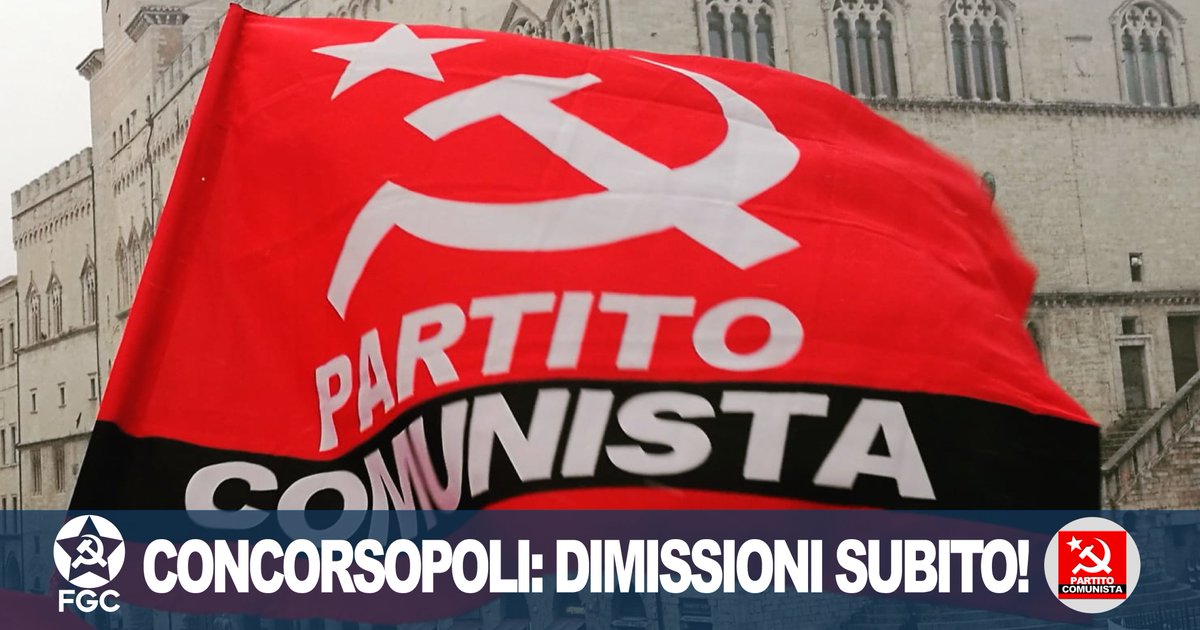 pc_umbria's tweet photo. Sabato 18 maggio alle 9:30, presidio del Partito Comunista a Perugia, a piazza Italia per chiedere le dimissioni della giunta regionale!  La finta sinistra in consiglio regionale dà il peggio di sé: DIMISSIONI SUBITO!
https://t.co/ZadXYFQvXa
#18maggio #MariniDimissioni https://t.co/NBy2YB4rZt
