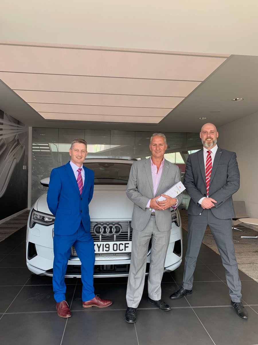 VIP Treatment at our Premium Event, it's good to see Ian Girling &amp; Steve Bulley <a href="/DorsetChamber/">Dorset Chamber</a> 

Mark Francis - LBDM gave them a tour around the premises and also handed over the e-tron for 24 hours to visit clients in silent, mpg free style.

Exciting conversations for future.