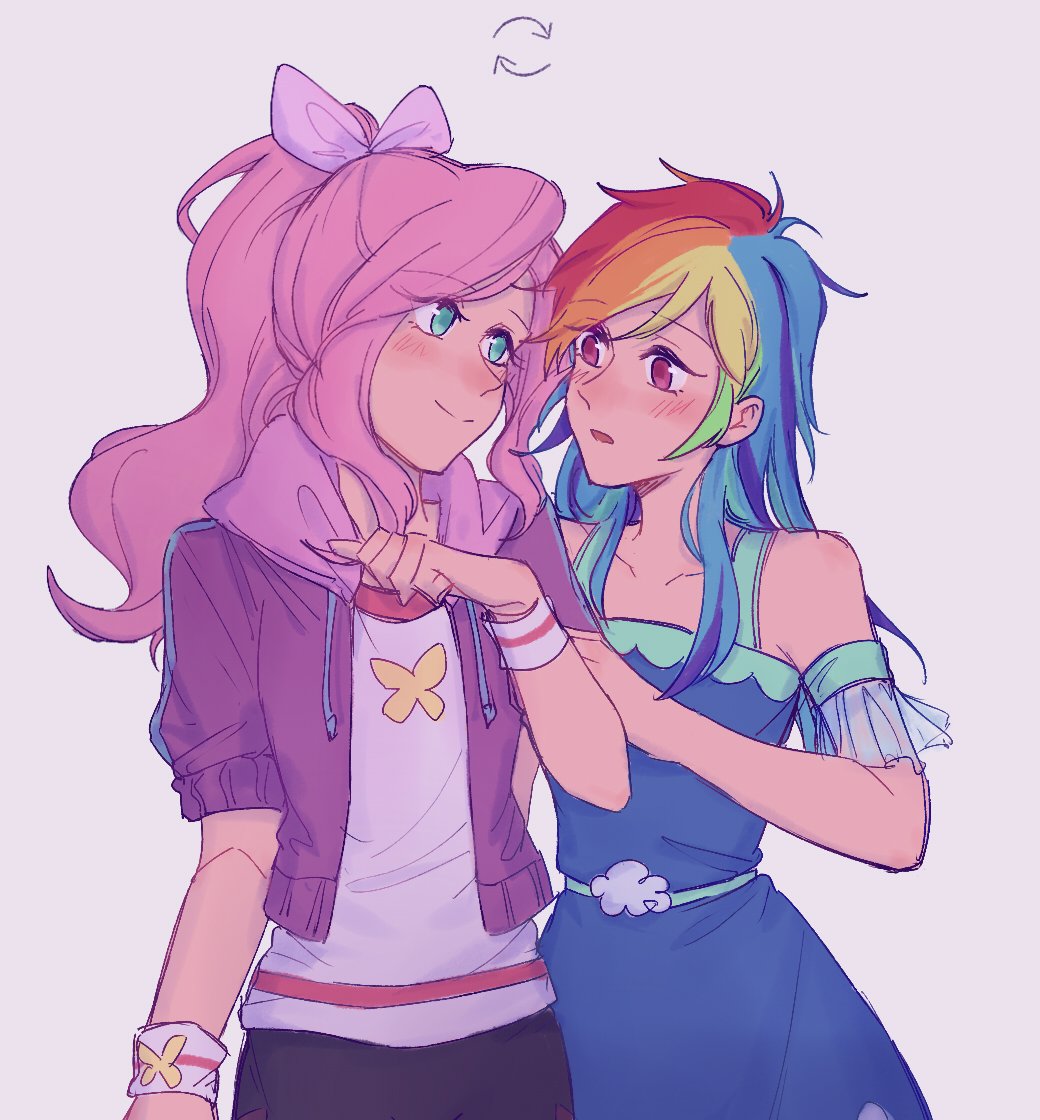 Laochi777's tweet image. #flutterdash 
p1-3 Flutter Dash and Rainbowshy😝
p4 快给我上床打炮