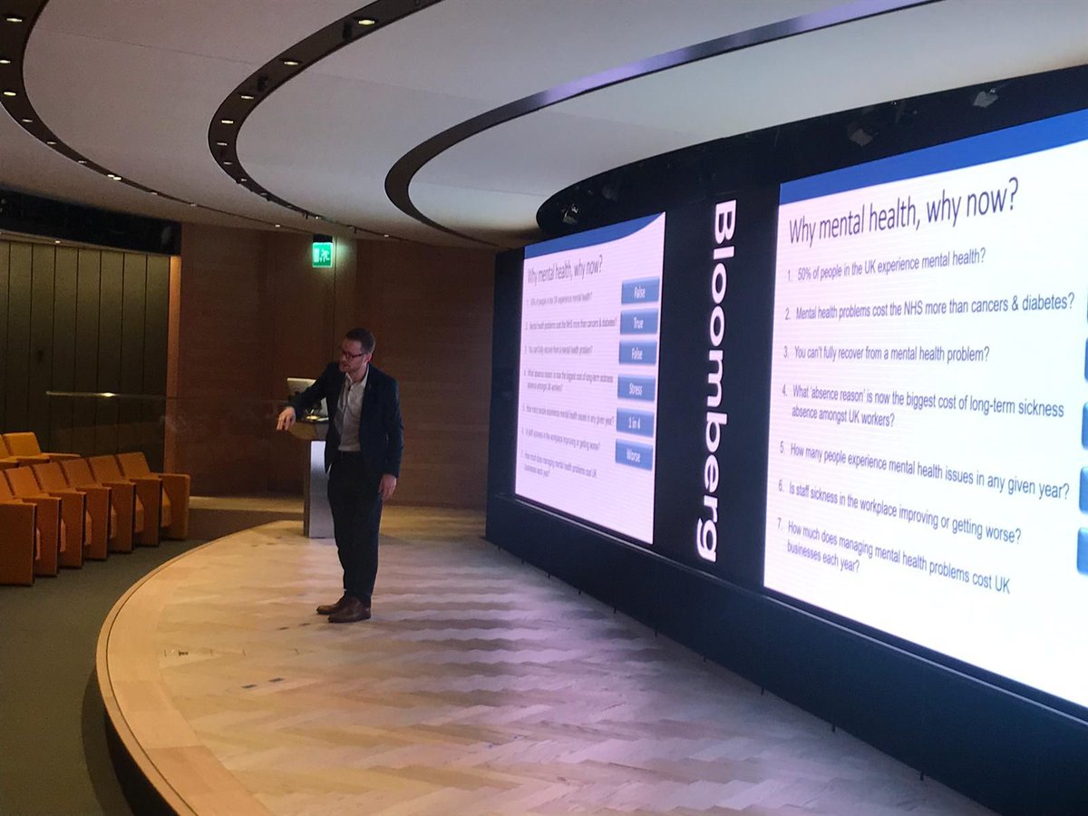 MarkHashimi's tweet image. Great start to #MentalHealthAwarenessWeek on Monday talking to @bloomberg employees on all things #MentalHealth at work, including #StressManagement, #Stigma, #Anxiety, #Depression #StressTriggers #SelfCare &amp;amp; #Support

 #LeadingByExample #StrategicWellbeing #Mind #MHA
