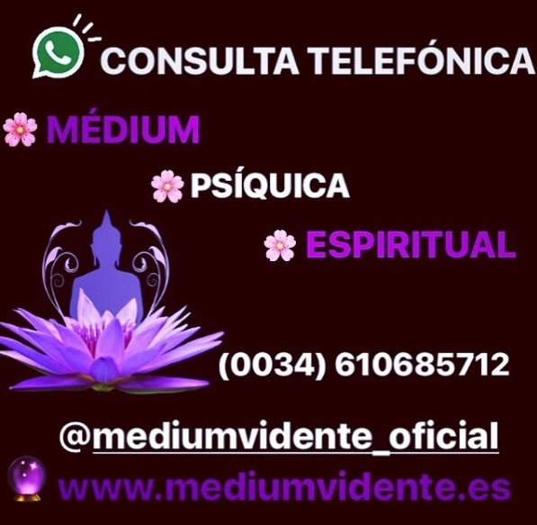 Mediumvidente_'s tweet photo. CONSULTA TELEFÓNICA Y PRESENCIAL ॐ PARTICULAR  ॐ PIDE INFORMACIÓN: ☎️ 610685712 🇪🇸
#medium #vidente #videncia #tarot #esoterismo #espiritual #clarividencia #cienciasocultas #ocultismo #adivinación #alquimia https://t.co/5CxPMptqSY