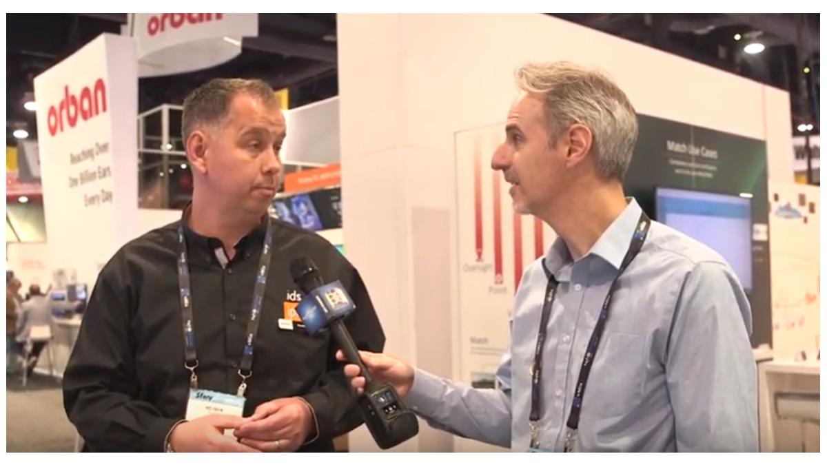 Head of Sales and Support Reuben Such talks to #NABShow Live about #IDS and our technical #signage solution which is now used by some of our largest clients globally. Watch the video here: bit.ly/2E0iBH7 #broadcast #IntelligentDisplaySystem #technology <a href="/BroadcastBeat/">Broadcast Beat</a>