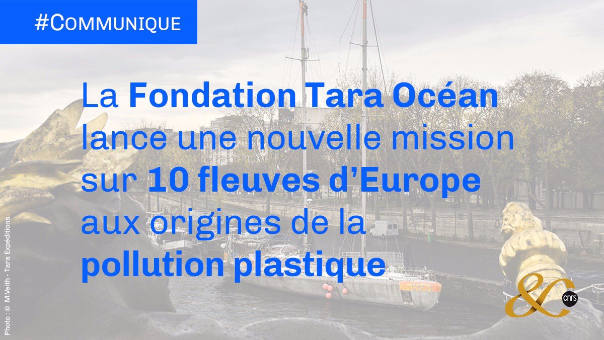 #Communiqué 🗞 | Une nouvelle mission scientifique sur le #plastique, dont le volet scientifique est coordonné par le @CNRS, explorera 10 grands fleuves européens pendant 6 mois à bord de #Tara ⛵ ➡ cnrs.fr/fr/la-fondatio… #TaraMicroplastics2019 #FondationTaraOcéan