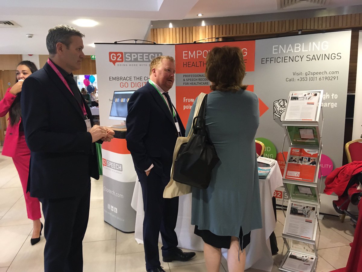 G2_Speech_UK's tweet photo. We are attending NICON 2019 which is well under way at La Mon Hotel, Belfast. join us at stand no.1 to find out more about our speech recognition and digital dictation solutions to optimise work flow. #NICON2019 #g2speech #digitaldictation #speechrecognition https://t.co/5FBj56kqXW