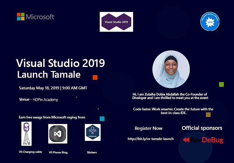 Dawoodiddris's tweet photo. It is going to be fun collaborating with Devs this Saturday in the Northern Region. Find your way to Tamale let's meet and have fun learning. Registration closes tomorrow. Limited slots available. @udscss
@techloudinc
@HopinAcademy
@RevDeBug

#MFTStudentparner https://t.co/TsaDgrkmgW