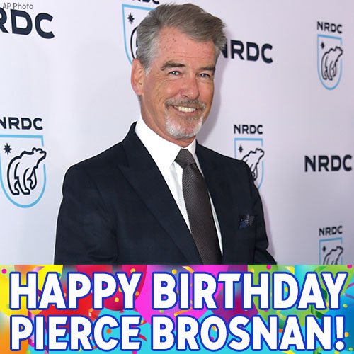 Happy Birthday to former James Bond, Pierce Brosnan! 