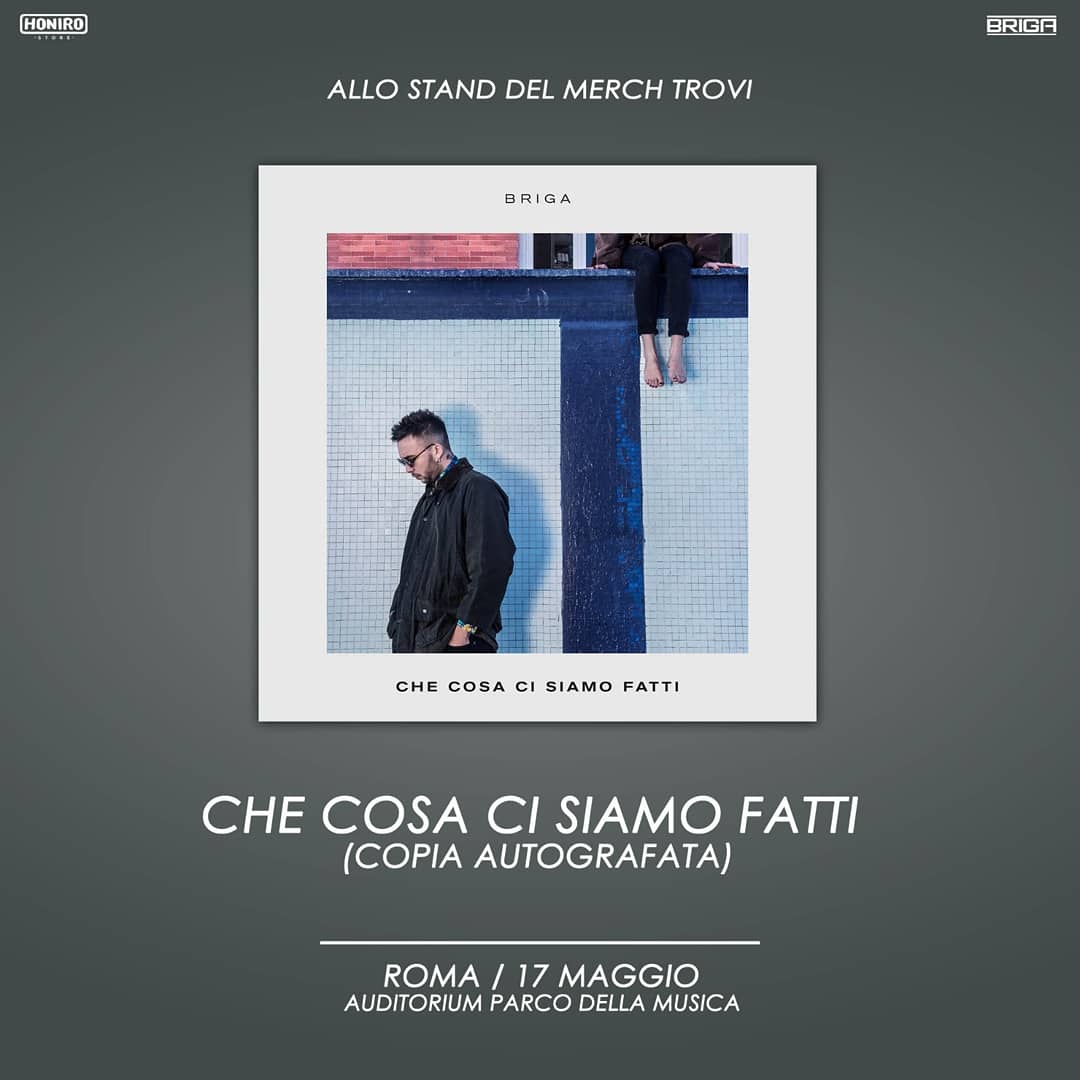 Honiro's tweet photo. Domani al concerto di Briga a Roma troverete tutto il merch e i dischi autografati presso lo stand Honiro ! #acusticolive https://t.co/Er6CFfddcY