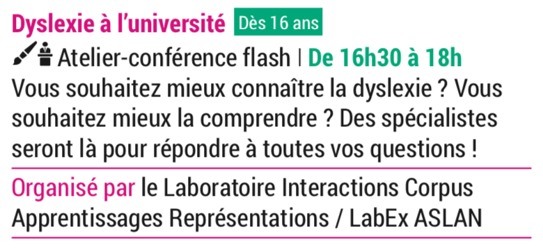 LabexAslan's tweet photo. Le Festival @PopSciences commence demain à la Duchère ! On y sera, avec le jeu des langues Kosmopol:it (DDL), un atelier-conférence sur la dyslexie à l’université (ICAR), et l’équipe @ProjetRemilas qui propose une projection et sa performance théâtrale (ICAR) https://t.co/vxIf2CJbG0