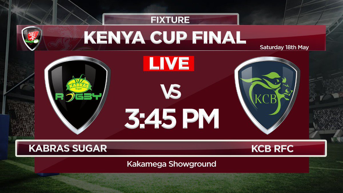 StarSportsKenya's tweet photo. Set the date!!
The game of the season will definitely be aired on your #HomeofTrueFans😎. 2 teams, one match, 80 minutes but only one Champion🏆.
Catch the finale of the #KenyaCupFinal 18/19 season this Saturday live from the Kakamega ShowGround.
#BambaSport https://t.co/5mCXFVaLcw