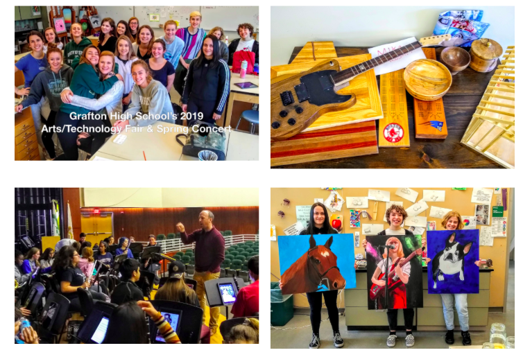 JonathanKelly_'s tweet photo. Arts/Technology Fair &amp; Spring Concert Tonight at 6pm
Come out &amp; support your fellow #ghscommunity classmates as they display their artistic talent Check out this video to preview their work! https://t.co/saXiD9Xj1K @GraftonBAND
@ghsvmusic @GHSKittredge @lrart167 @ghsmanufacturer https://t.co/I1XUg1BceK