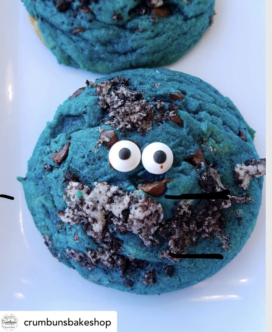 ConcessionBIA's tweet image. C is for cookie, that’s good enough for me 🎵🎶🎵 The creativity of @CrumbunsCafe shines again!  #CookieMonsterCookie #scratchbaking 788 Concession #bakery #supportlocal #concessionbia #hamontfood #hamont