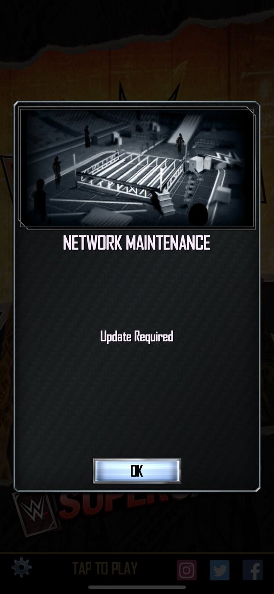 bendeadman7's tweet photo. @WWESuperCard what’s going on can’t play or anything I hope we get some rewards for the inconvenience https://t.co/BAHlglJuSp
