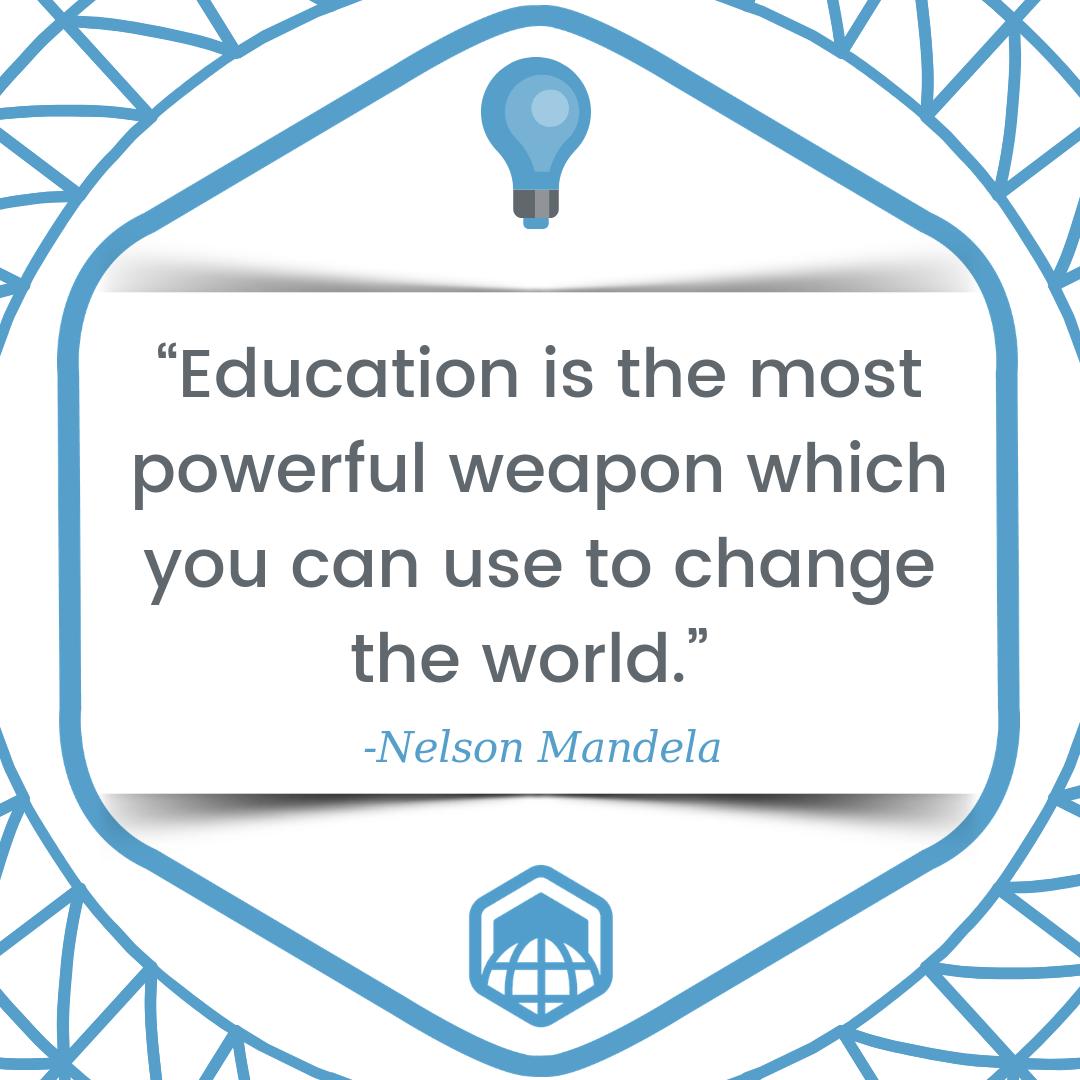 STQRY's tweet image. Educating each generation is essential to progress as a nation! 

#exploreoncell #quote #education