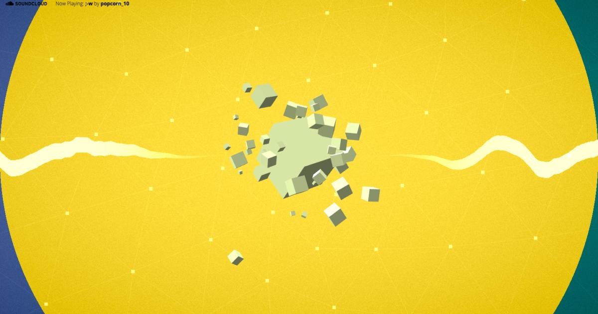 audiocrawl's tweet photo. Here's a #WebGL driven audio reactive visualization of the song ;-w, by awesome electronic musician popcorn_10. https://t.co/vxxVakRBf0 #webaudio https://t.co/zDtJ3zQCnd