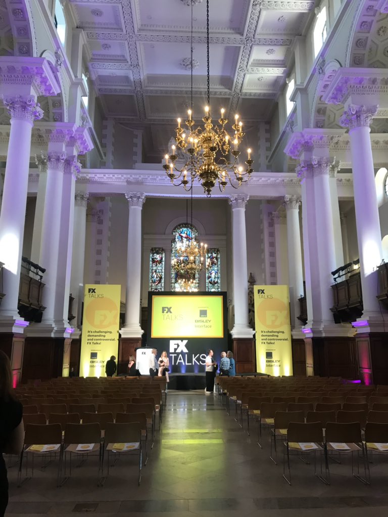 wearebisley's tweet photo. The #FXTalks from @FXdesignmag is beginning shortly in this fabulous setting! We can’t wait for this special evening of radical thinking! https://t.co/4MVyX8xZWP