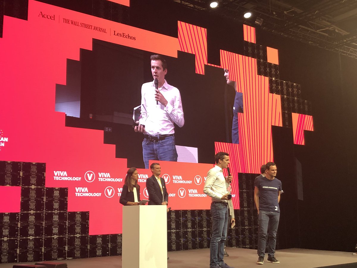 So proud to receive the award of the next European unicorn awards 🦄 for the #Tech4Good category <a href="/VivaTech/">VivaTech</a> <a href="/gbregeras/">Guillaume Bregeras</a> <a href="/p_dubuc/">Pierre Dubuc</a> <a href="/m_nebra/">Mathieu Nebra</a>