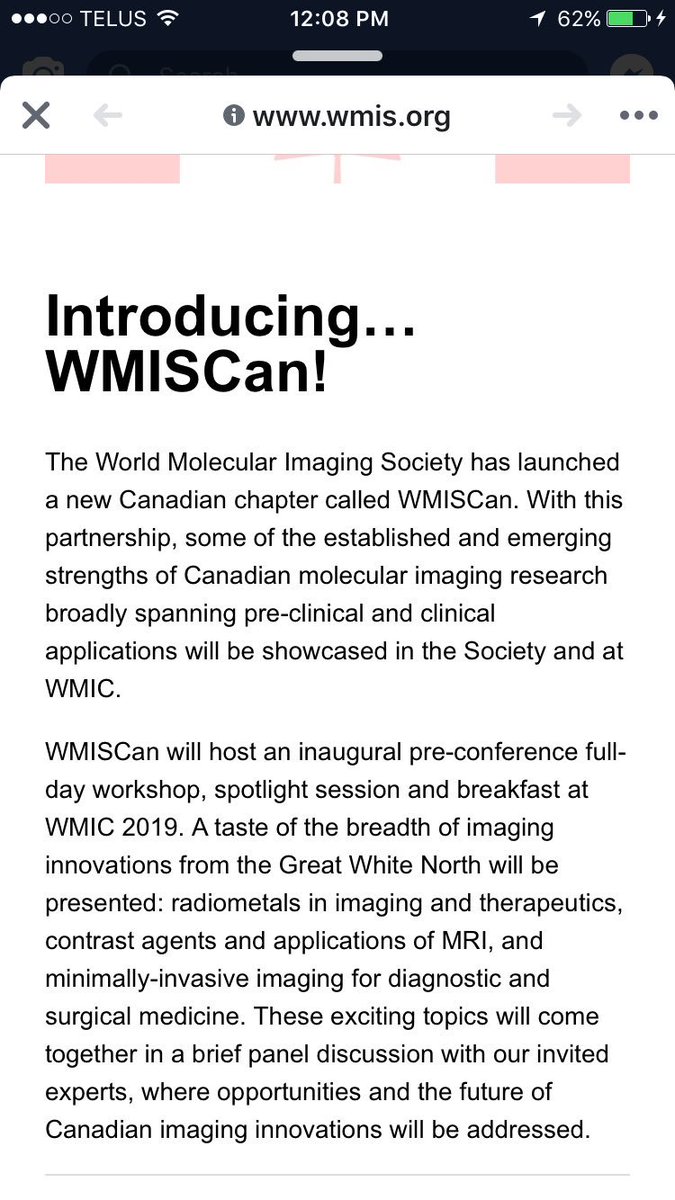Check out WMISCan this year. Pre-symposium in Montreal <a href="/RobartsCMIGroup/">CMIG</a>