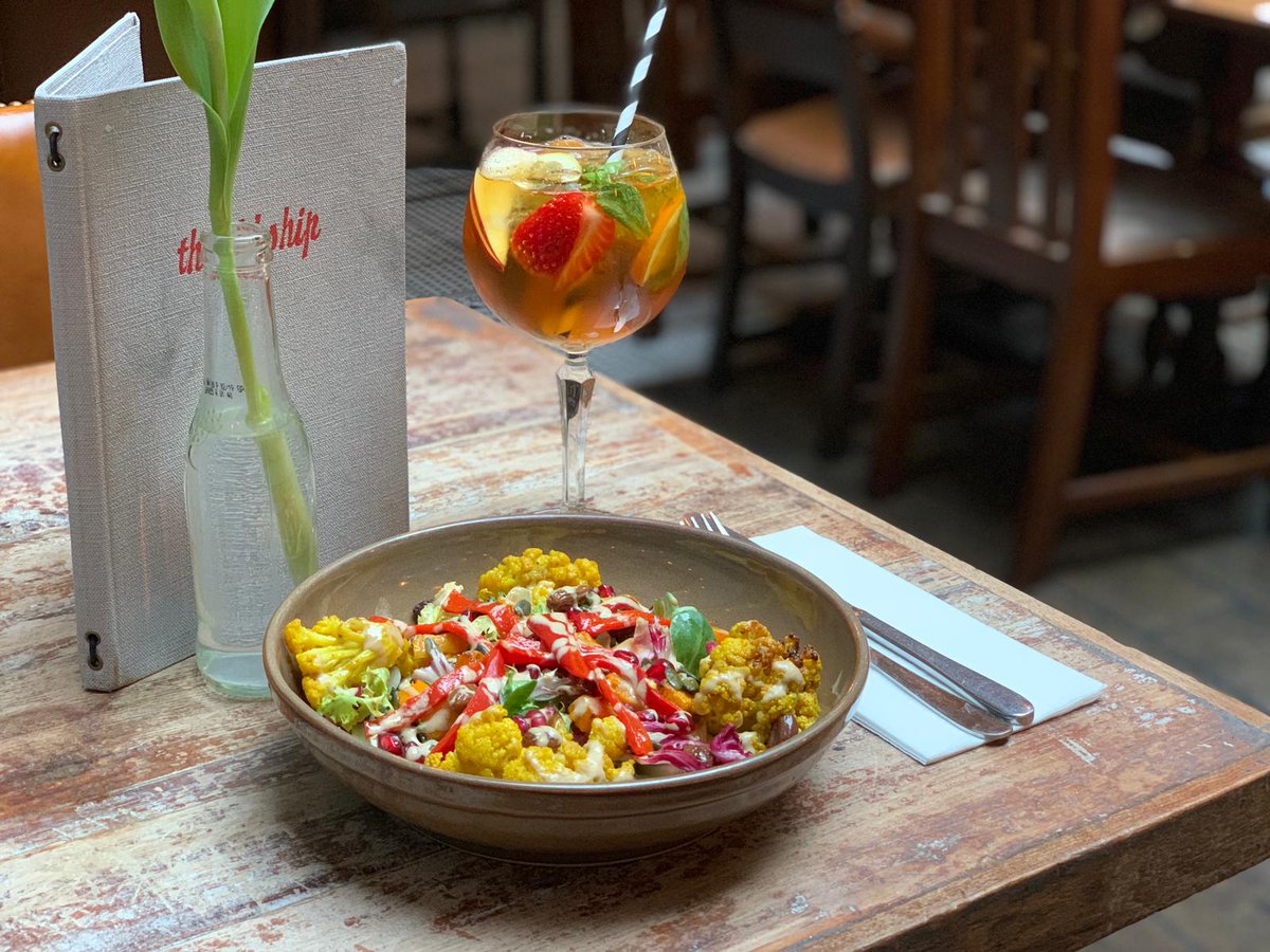 oldshiphackney's tweet image. Someone said is #NationalVegetarianWeek ?? 🥕🥑🍅 Another excuse to try our Roasted Cauliflower Salad! 🤤🤤