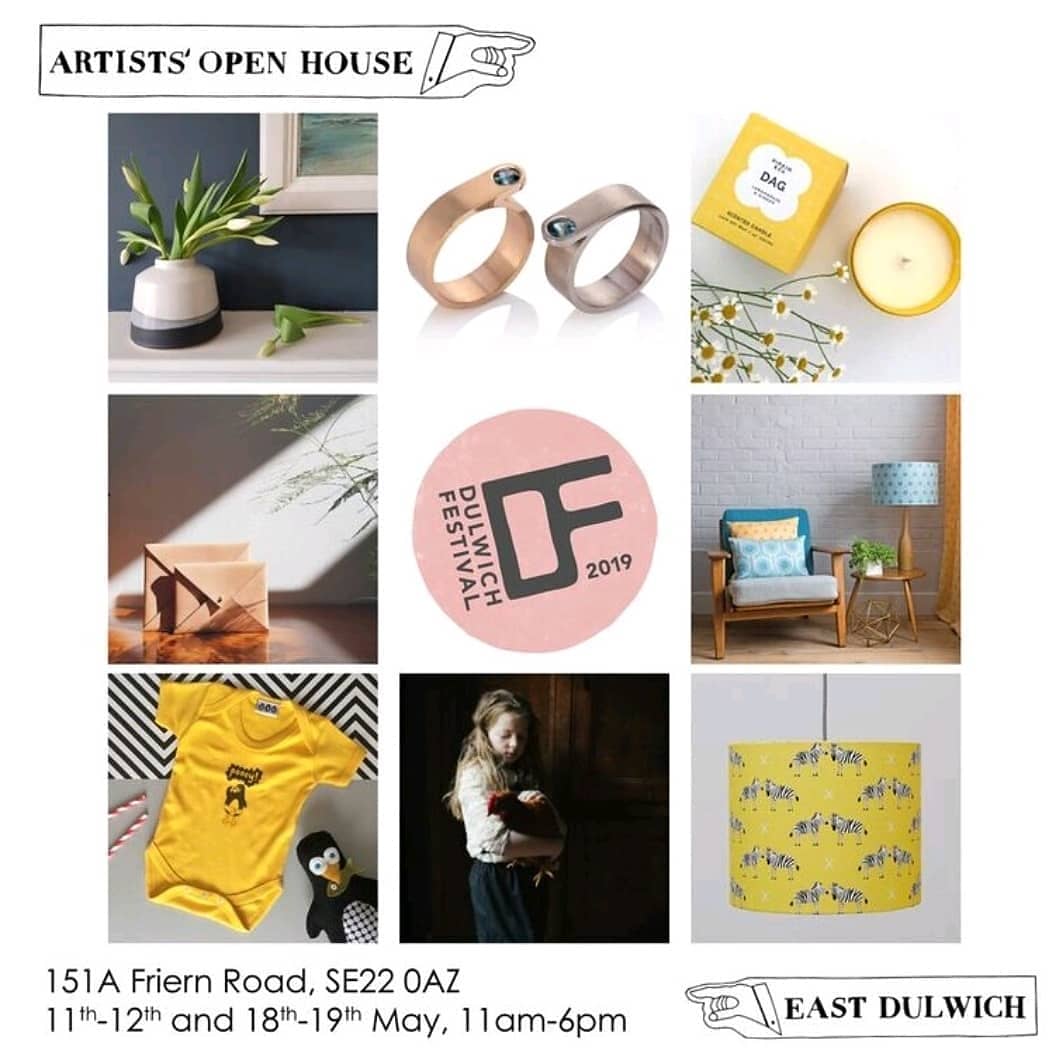 Lampshades in my studio ready &amp; waiting for the second weekend of @ArtistsOpenHse. Join us for tea, cake and eight designers' work under one roof, 151a Friern Road. #dulwichfestival