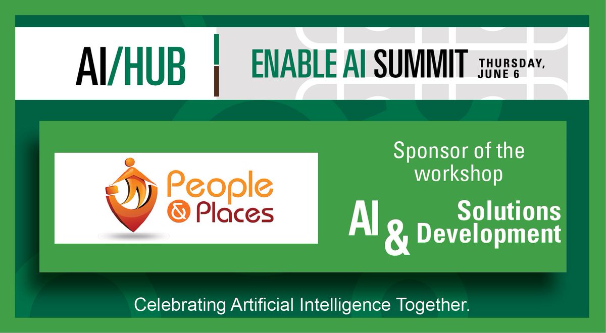 TheAIHub's tweet photo. A special thanks to @PandPGlobal for sponsoring the #AI & Solutions Development workshop at our upcoming #EnableAI Summit on June 6!
#DCProud #ArtificialIntelligence #SolutionsDevelopment #Oshawa #DurhamRegion https://t.co/X9gSNvVOsU