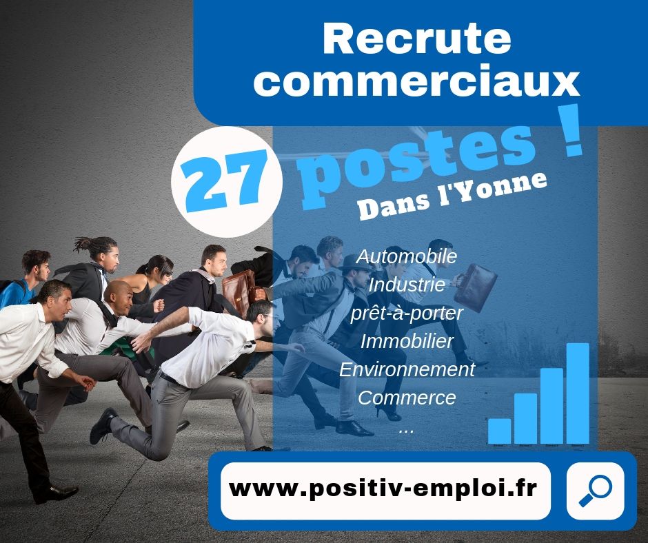 Les entreprises de l'Yonne recherche leurs commerciaux‼️...27 postes sont à pourvoir en ce moment sur #PositivEmploi : des CDI mais aussi des offres en alternance. Allez jeter un coup d'oeil : 
➡️ positiv-emploi.fr/jobsearch/offe…  #emploi  #yonne  #RH