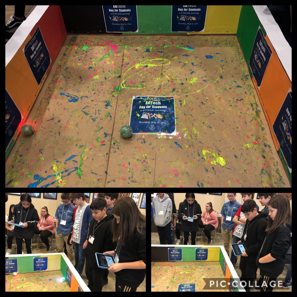 LindaZanette's tweet photo. @StAgnesYcdsb Ss having fun painting at lunch with @SpheroEdu @ycdsb #StudentEdTech @DClaphamK12 @OpiyoOloya https://t.co/vYUrsukVar